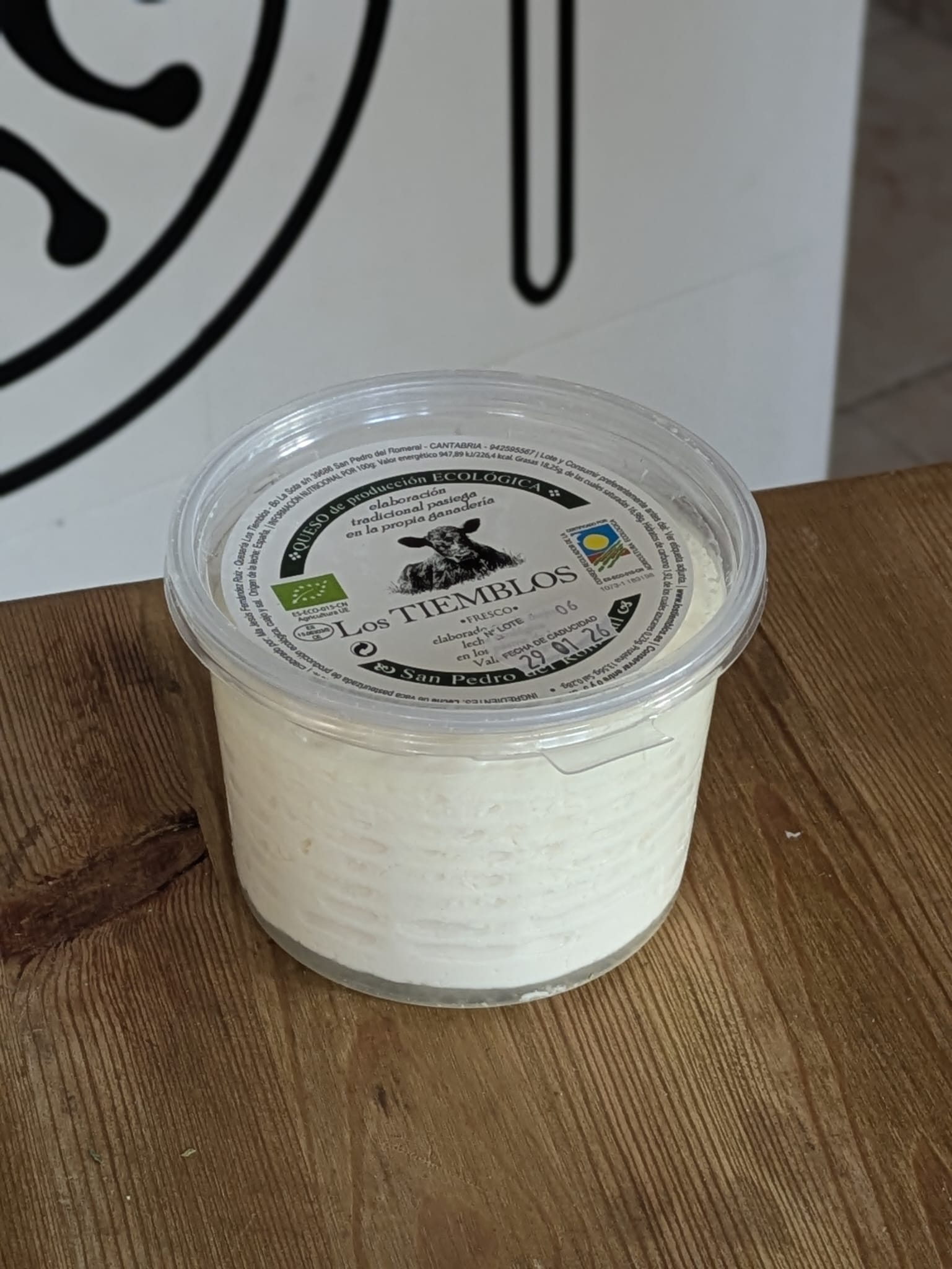 Queso fresco Los Tiemblos